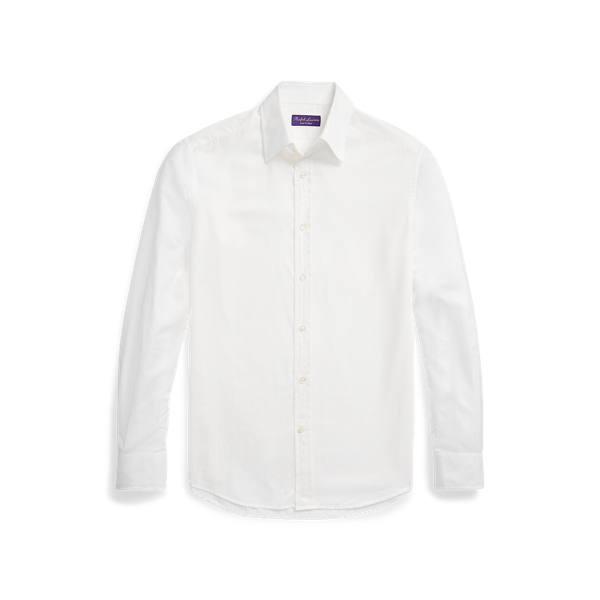 Twillhemd Purple Label in Cream 2