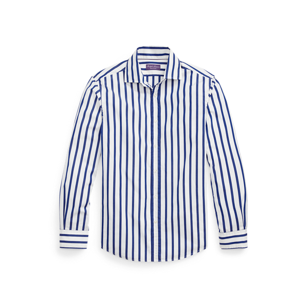 Gestreiftes Popelinehemd Purple Label in 1