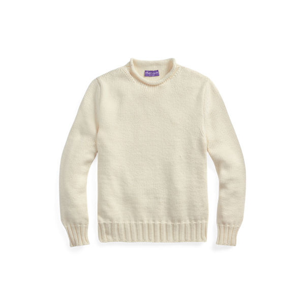 Pullover mit gerolltem Kragen Purple Label in Lux-Creme 2