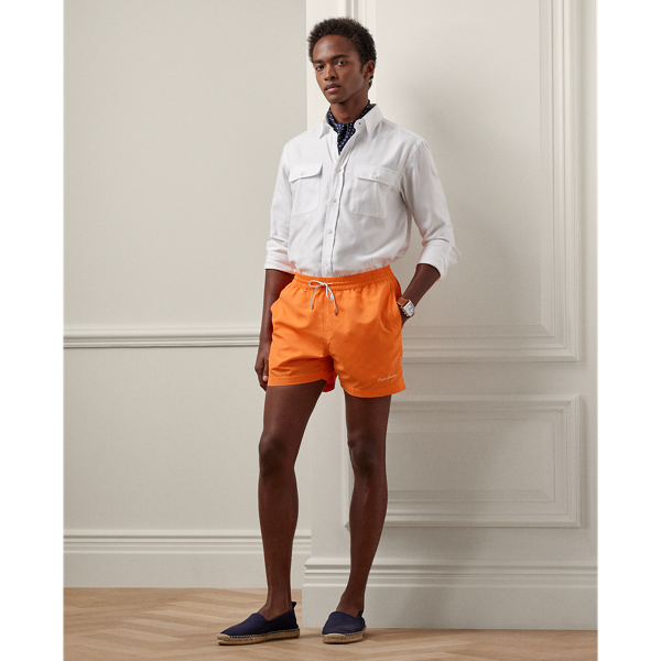 Orange Poppy 4.25-Inch Amalfi Swim Trunk Purple Label 1