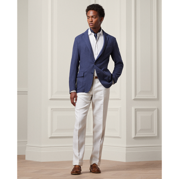Buenos Aires Blue Hand-Tailored Cashmere Blazer Purple Label 4