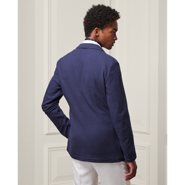 Buenos Aires Blue Hand-Tailored Cashmere Blazer Purple Label 5