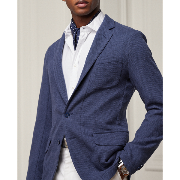 Buenos Aires Blue Hand-Tailored Cashmere Blazer Purple Label 6