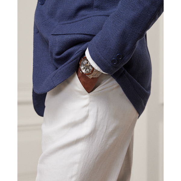 Buenos Aires Blue Hand-Tailored Cashmere Blazer Purple Label 7