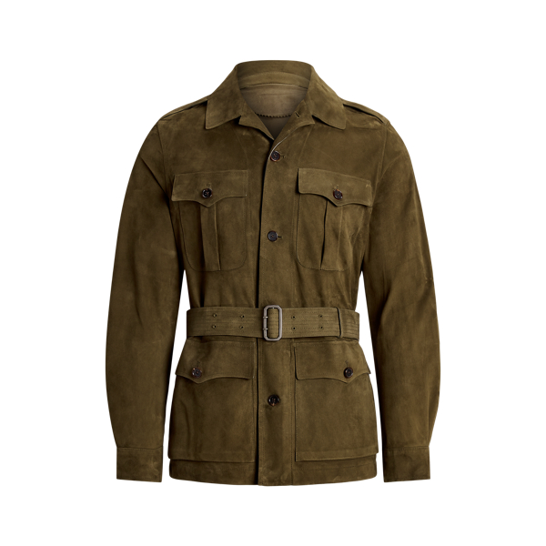 Suede Belted Jacket Purple Label 1