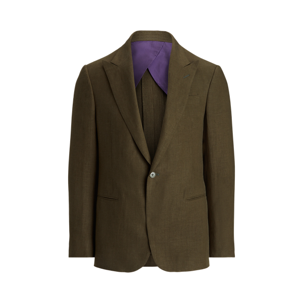 Veste de smoking Kent faite main en lin Purple Label en 1
