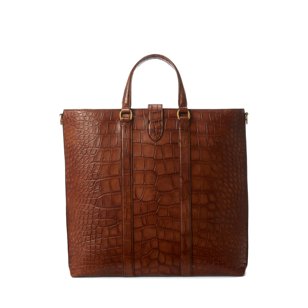RL Gold Welington Alligator Tote Purple Label 4