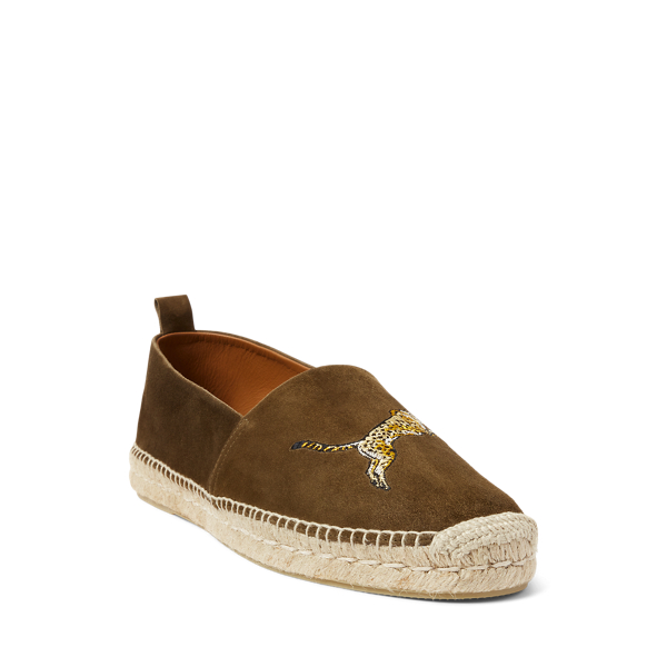 Sahara Olive Bosworth Embroidered Suede Espadrille Purple Label 2