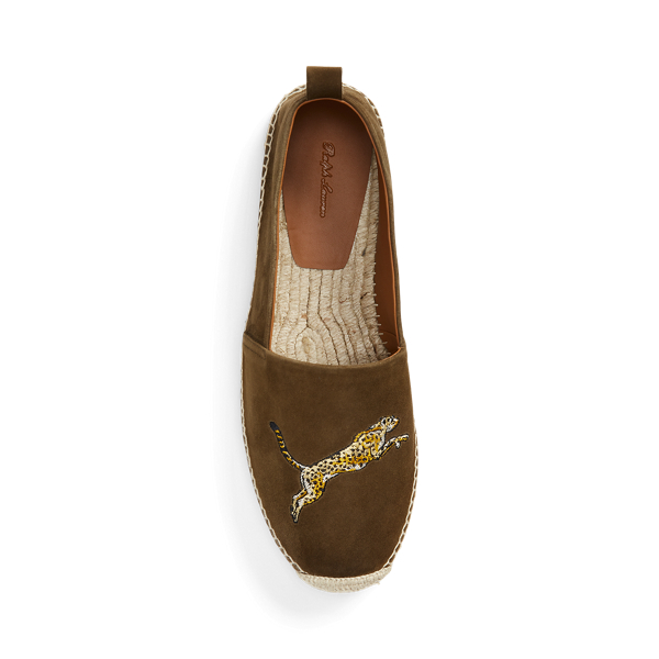 Sahara Olive Bosworth Embroidered Suede Espadrille Purple Label 4