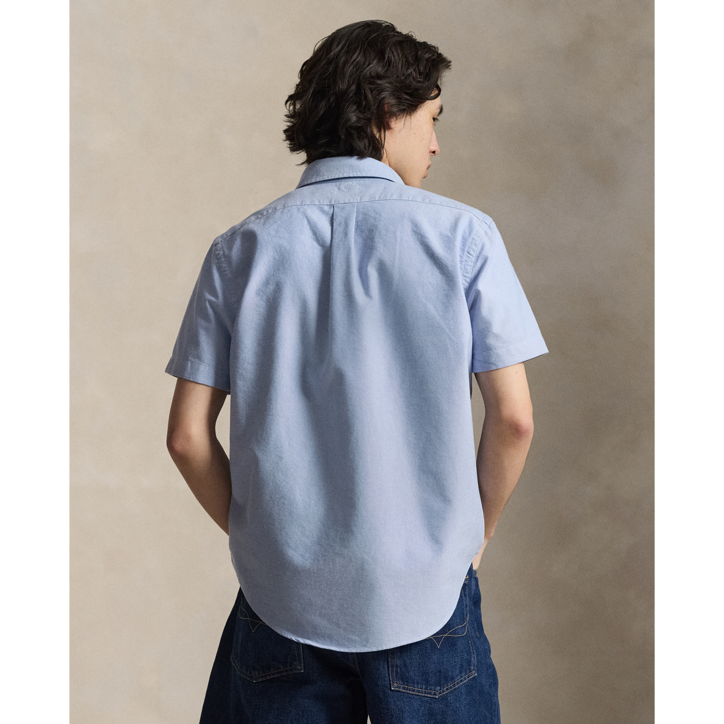 Мужская рубашка Ralph Lauren Classic Fit Oxford, цвет: Синий — фото 2
