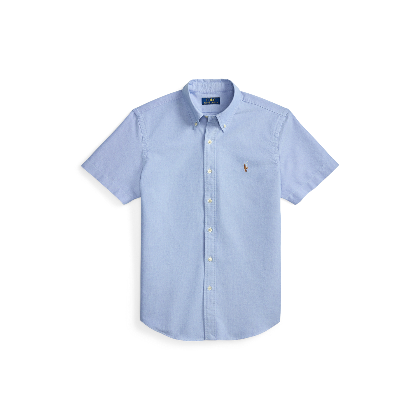 Мужская рубашка Ralph Lauren Classic Fit Oxford, цвет: Синий — фото 4