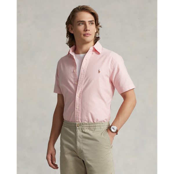 Mens pink polo dress shirt hotsell