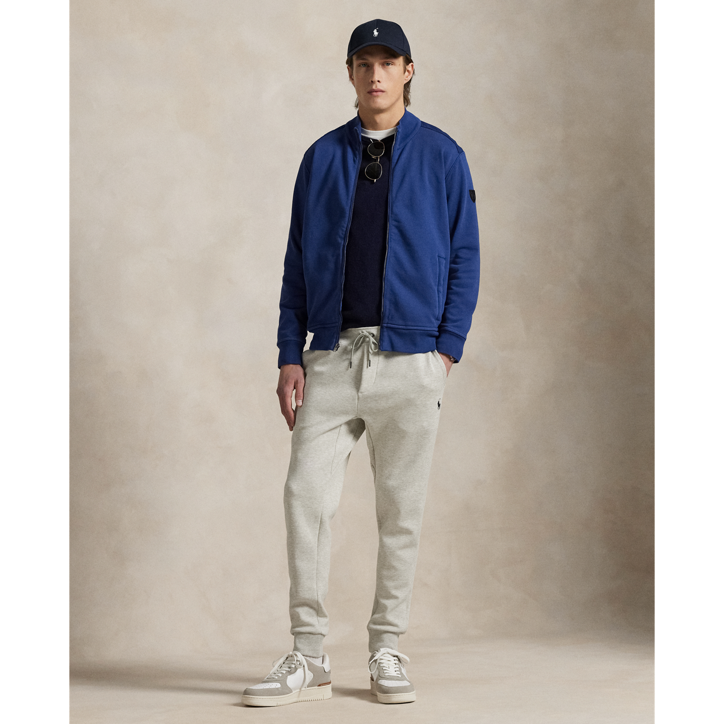 Мужские брюки Ralph Lauren Double-Knit Jogger Pant, цвет: Светлый меланжевый — фото 4