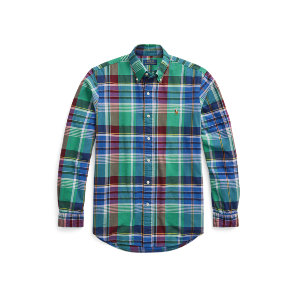 Chemise Oxford &eacute;cossaise classique Polo Ralph Lauren en Royal/Vert multi 2