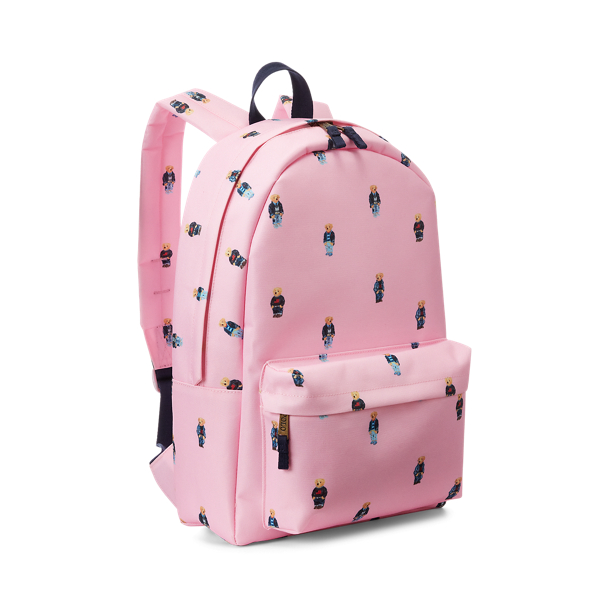 Carmel Pink Polo Bear Backpack Girls 3