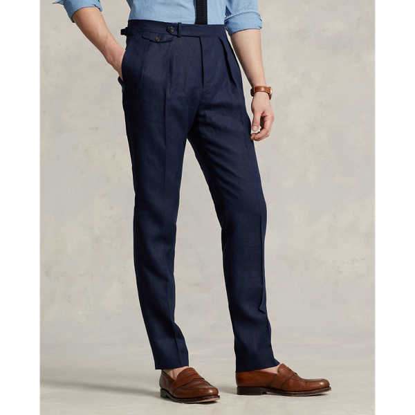 Pleated Linen Trouser for Men Ralph Lauren SA