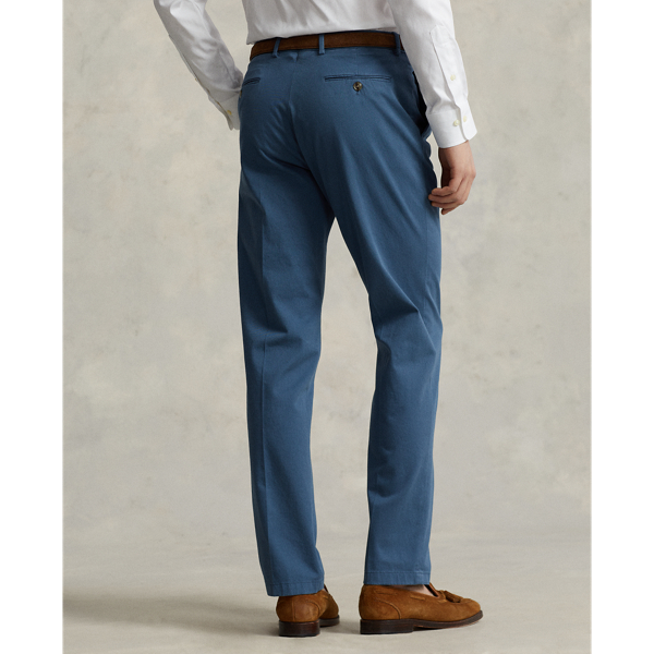 Clancy Blue Garment-Dyed Stretch Chino Suit Trouser Polo Ralph Lauren 5