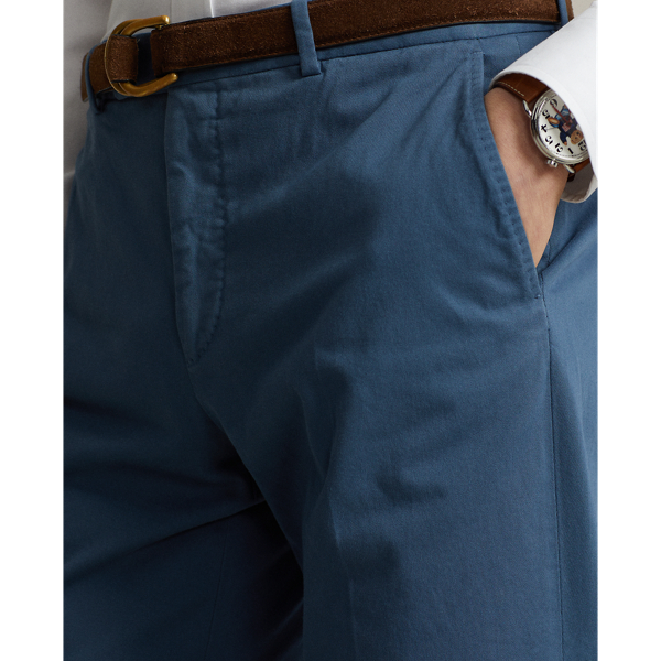 Clancy Blue Garment-Dyed Stretch Chino Suit Trouser Polo Ralph Lauren 6