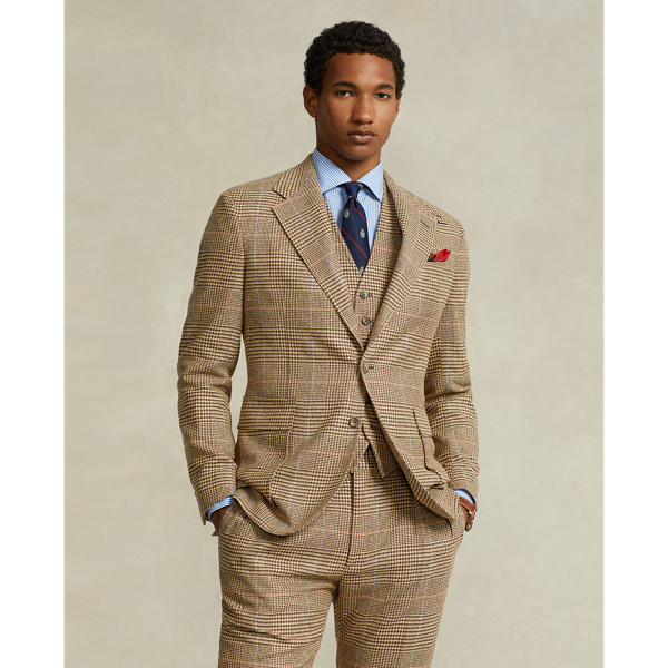 Die Jacke RL67 aus Glencheck-Seide Polo Ralph Lauren in Braun 4