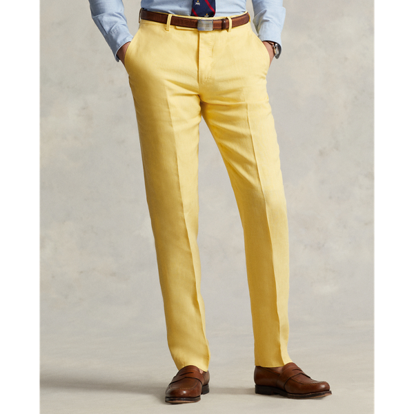 Banana Cream Linen Trouser Polo Ralph Lauren 4