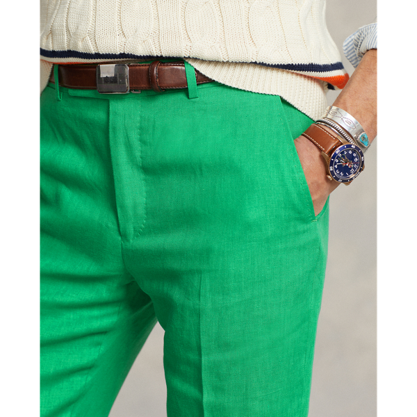 Optic Green Linen Trouser Polo Ralph Lauren 6