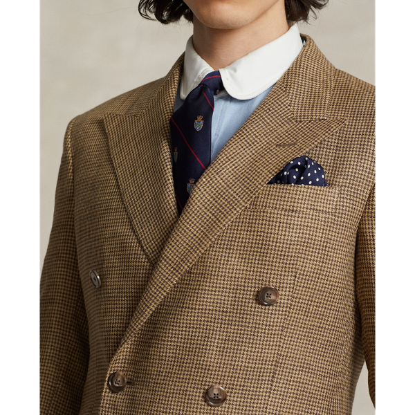 Polo Houndstooth Silk-Linen 3-Piece Suit for Men | Ralph Lauren® SA