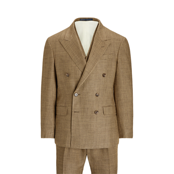 Polo Houndstooth Silk-Linen 3-Piece Suit Polo Ralph Lauren 1