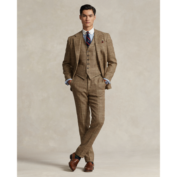 Sage/Tan/Brown Multi The RL67 Plaid Linen-Silk Jacket Polo Ralph Lauren 4