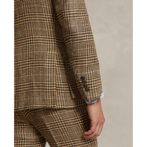 Sage/Tan/Brown Multi The RL67 Plaid Linen-Silk Jacket Polo Ralph Lauren 7