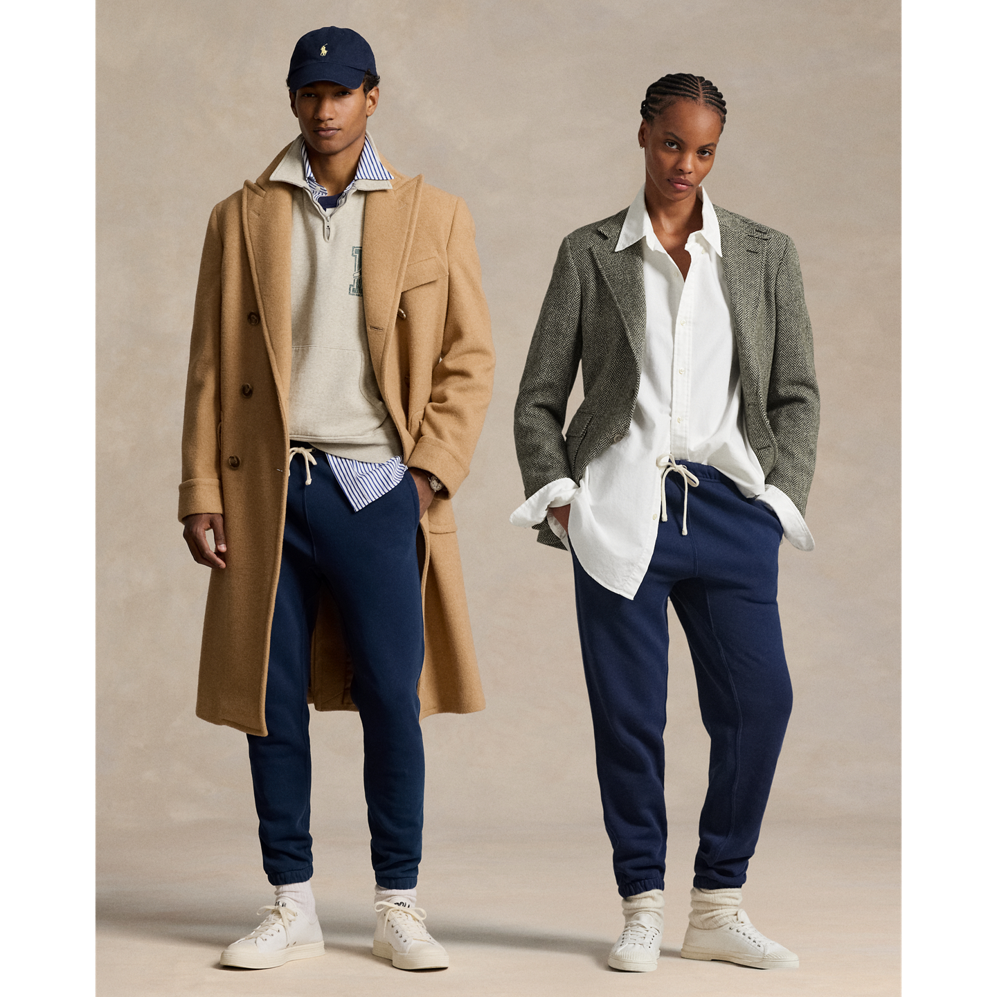 Мужские брюки Ralph Lauren Fleece Sweatpant, цвет: Тёмно-синий — фото 7