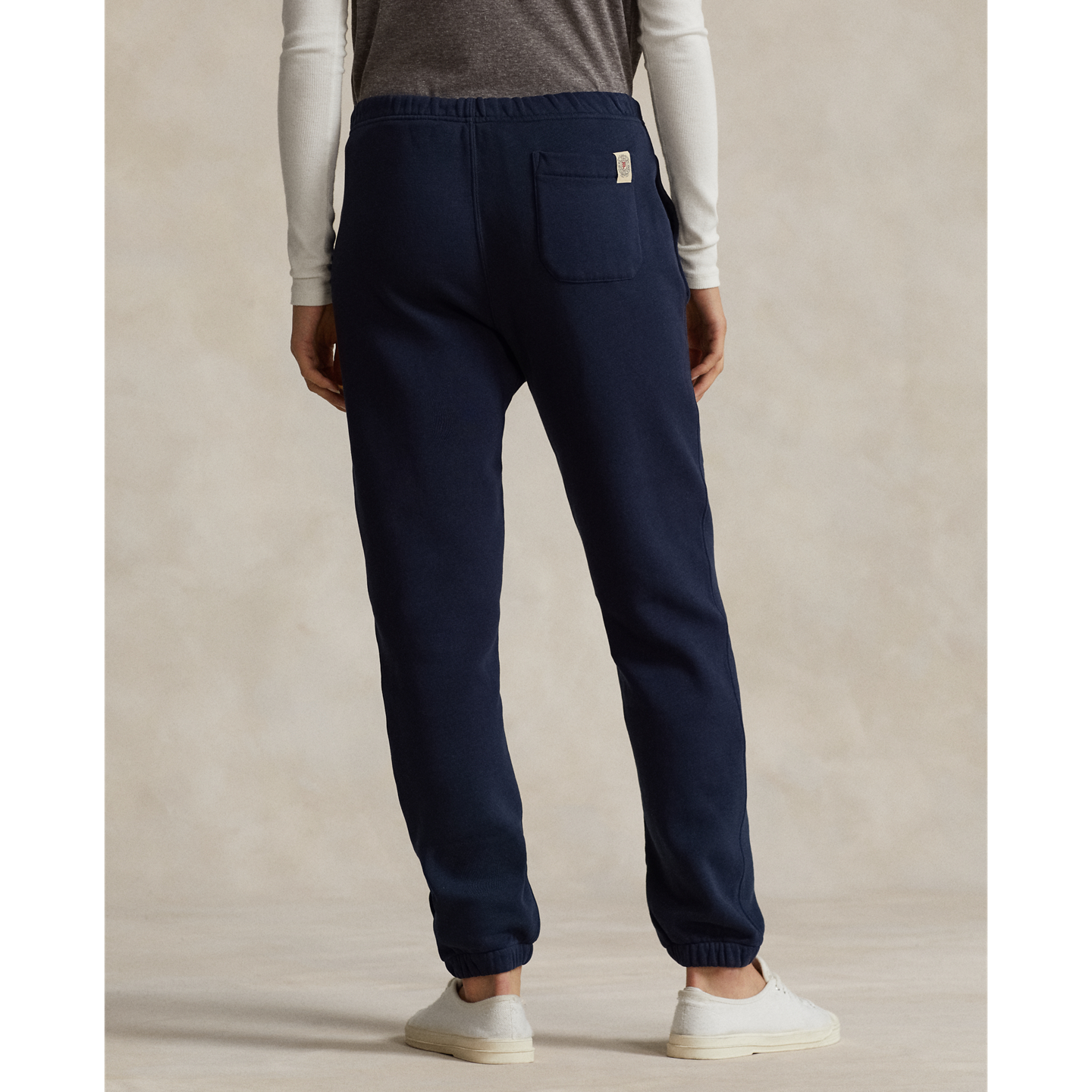 Мужские брюки Ralph Lauren Fleece Sweatpant, цвет: Тёмно-синий — фото 4