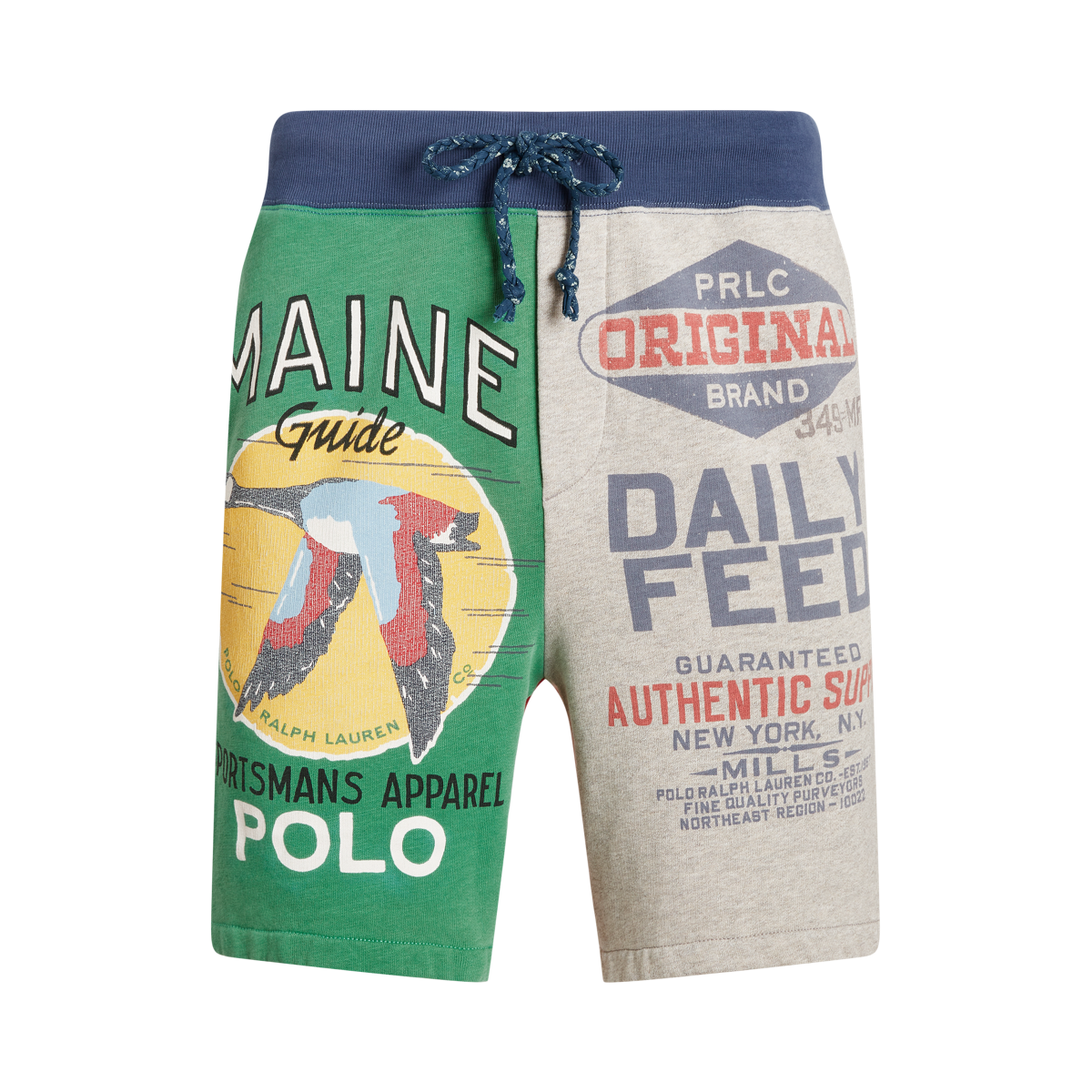 7.5 Inch Patchwork Fleece Graphic Short Ralph Lauren