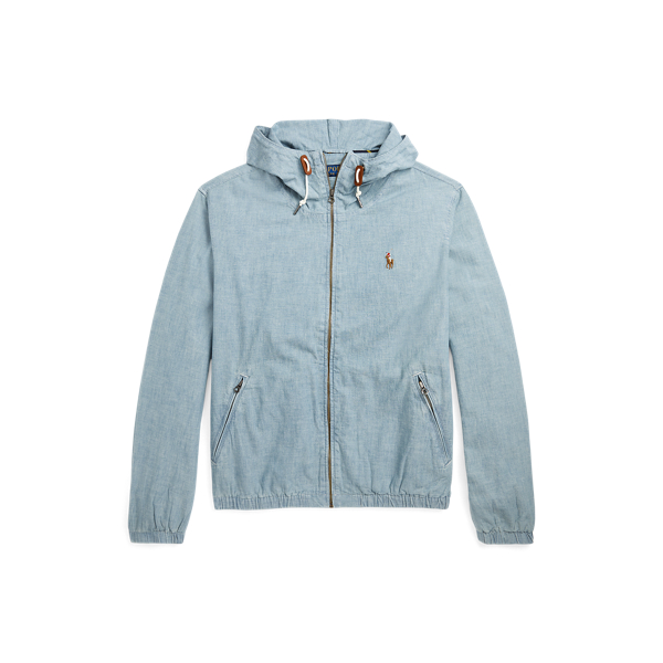 Ralph lauren chambray hooded popover best sale