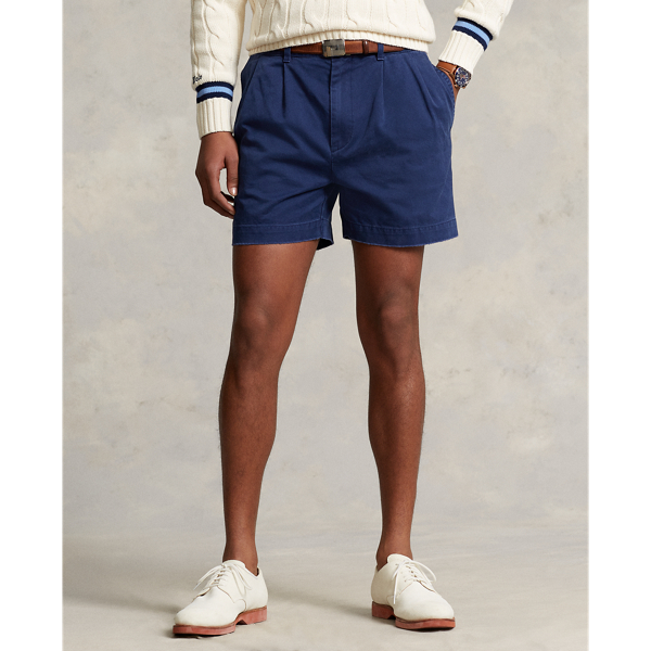 Newport Navy Cormac 5-Inch Relaxed Fit Pleated Short Polo Ralph Lauren 4