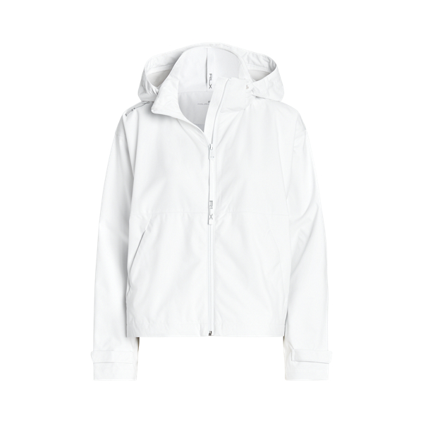 Ceramic White Water-Repellent Hooded Jacket RLX for winter 2