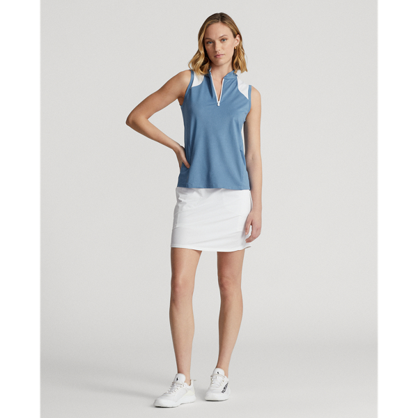 Hatteras Blue Tailored Fit Sleeveless Piqu&eacute; Shirt RLX 4