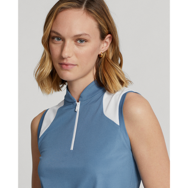 Hatteras Blue Tailored Fit Sleeveless Piqu&eacute; Shirt RLX 6