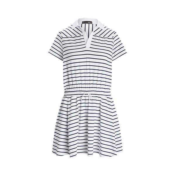Abito polo in jersey stretch a righe RLX in 1