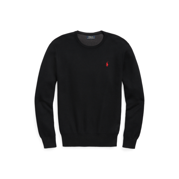Rundhalspullover aus Baumwollpiqu&eacute; Polo Ralph Lauren in 1