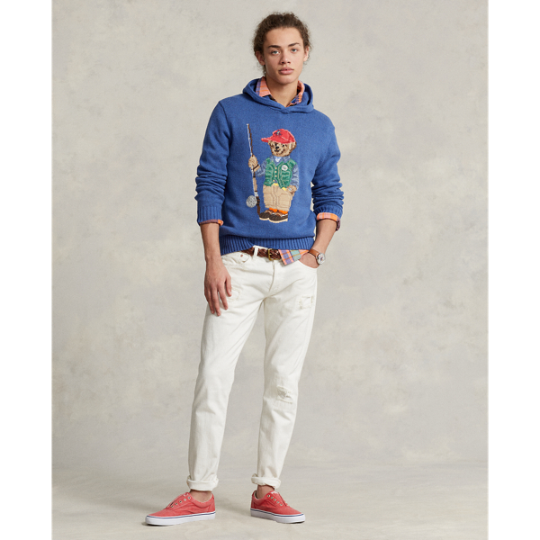 Pull à capuche Polo Bear en coton Polo Ralph Lauren en Royal ancien 3