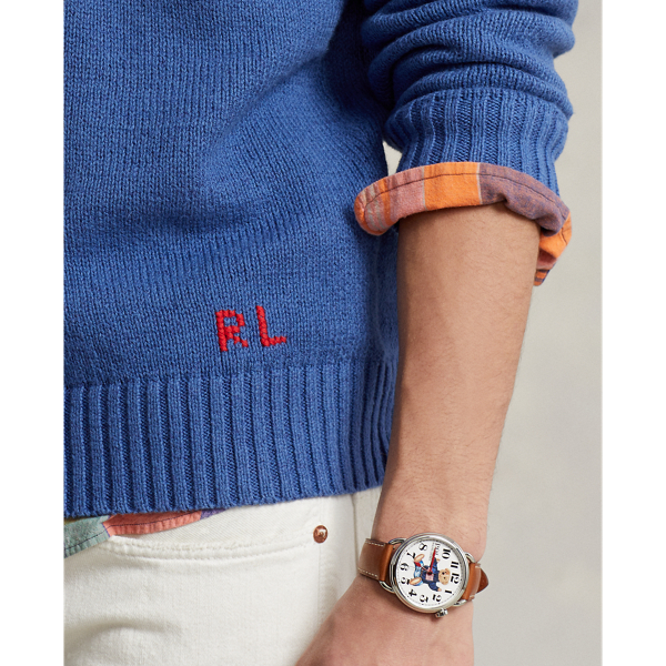 Pull à capuche Polo Bear en coton Polo Ralph Lauren en Royal ancien 5