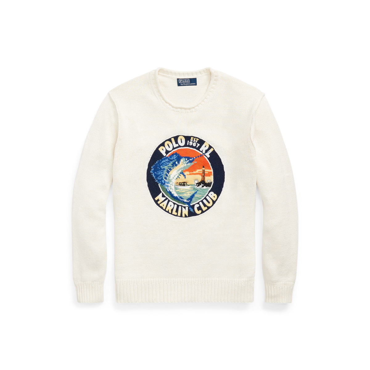 Vintage Marlin Club Acrylic Snowflake Sweater hot