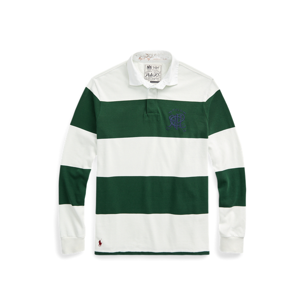 Classic Fit Crest Striped Rugby Shirt for Men | Ralph Lauren® UK