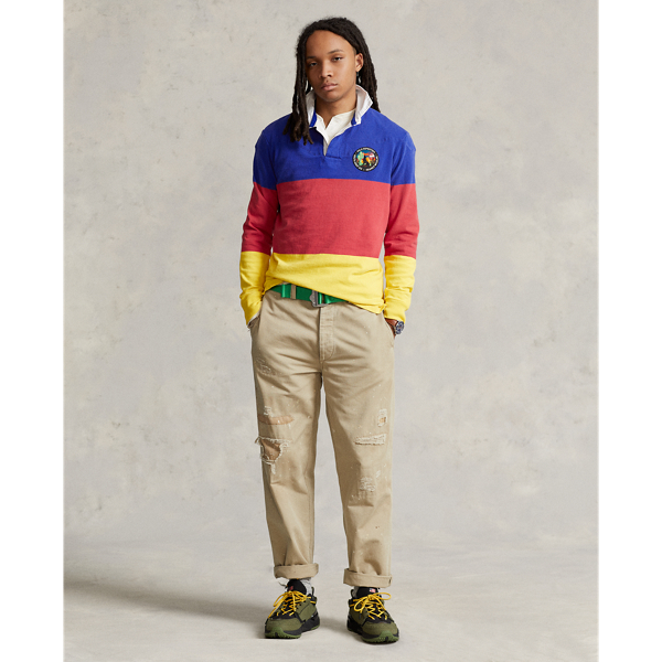 Lemon Crush Multi Classic Fit Color-Blocked Jersey Rugby Polo Ralph Lauren 4
