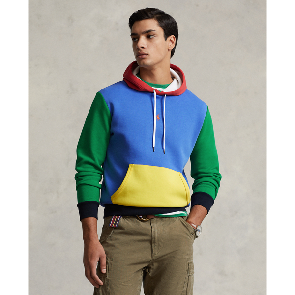 POLO RALPH LAUREN Men's L Multi deals Bold Stripe Colorblock Double Knit Sweatshirt