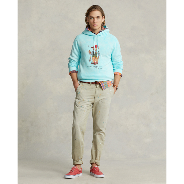 Batik-Kapuzenshirt mit Polo Bear Polo Ralph Lauren in Island Aqua 4