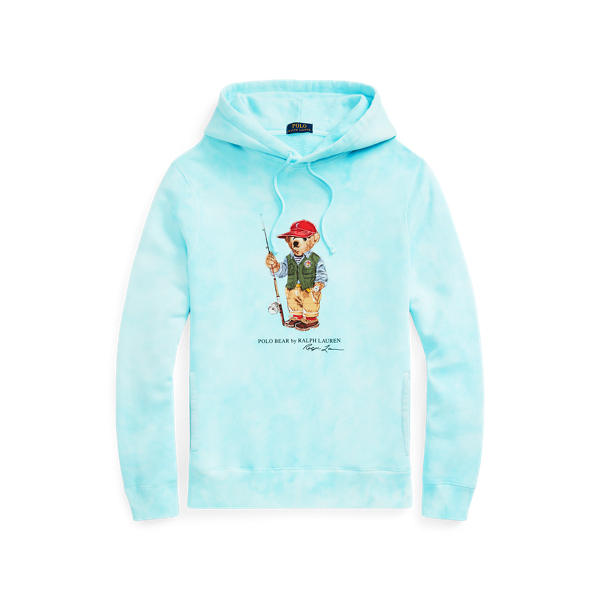 Batik-Kapuzenshirt mit Polo Bear Polo Ralph Lauren in Island Aqua 2