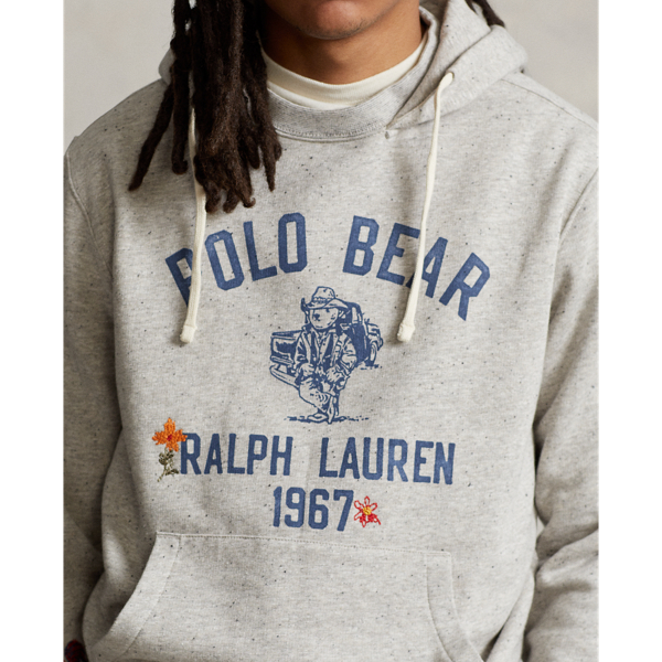 Fleece-Kapuzenpullover mit Polo Bear Polo Ralph Lauren in Brooklyn Heather 6