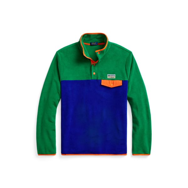 Colour-Blocked Brushed Fleece Pullover Polo Ralph Lauren 1