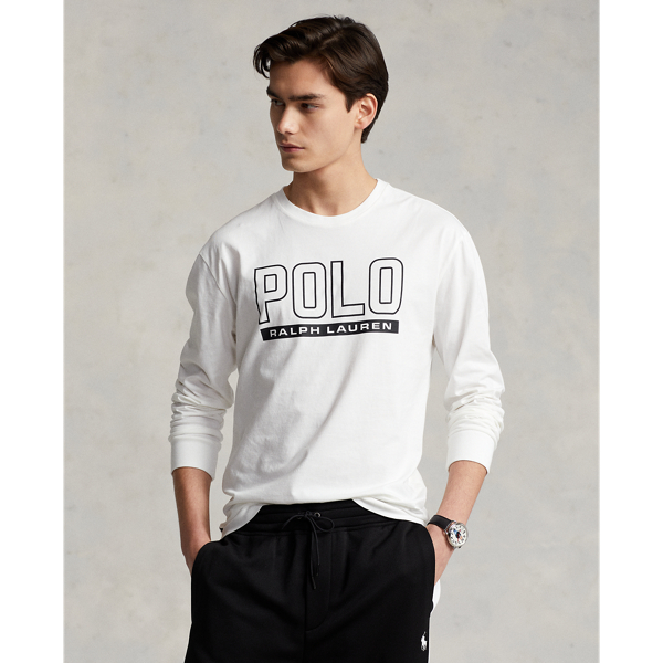 White Classic Fit Logo Jersey Crewneck T-Shirt Polo Ralph Lauren 1